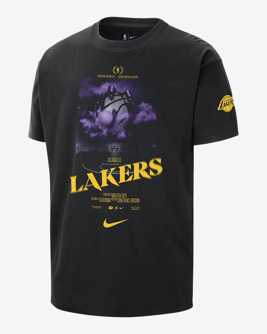 Lakers t shirt nike on sale